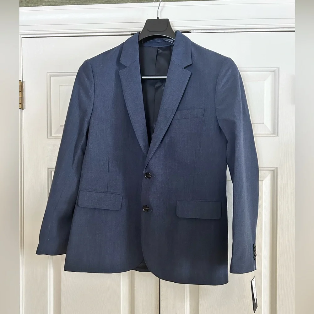 The A&F Collins Blazer Size 38 Regular, Color: Navy Texture - Picture 1 of 8